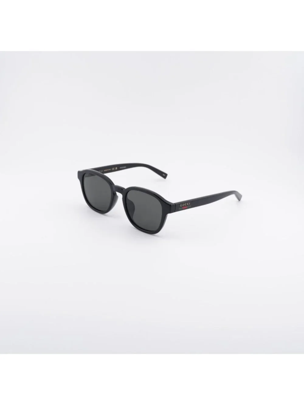 Gucci GG2109SK 001 Sunglasses Black Square Frame, Grey Lenses